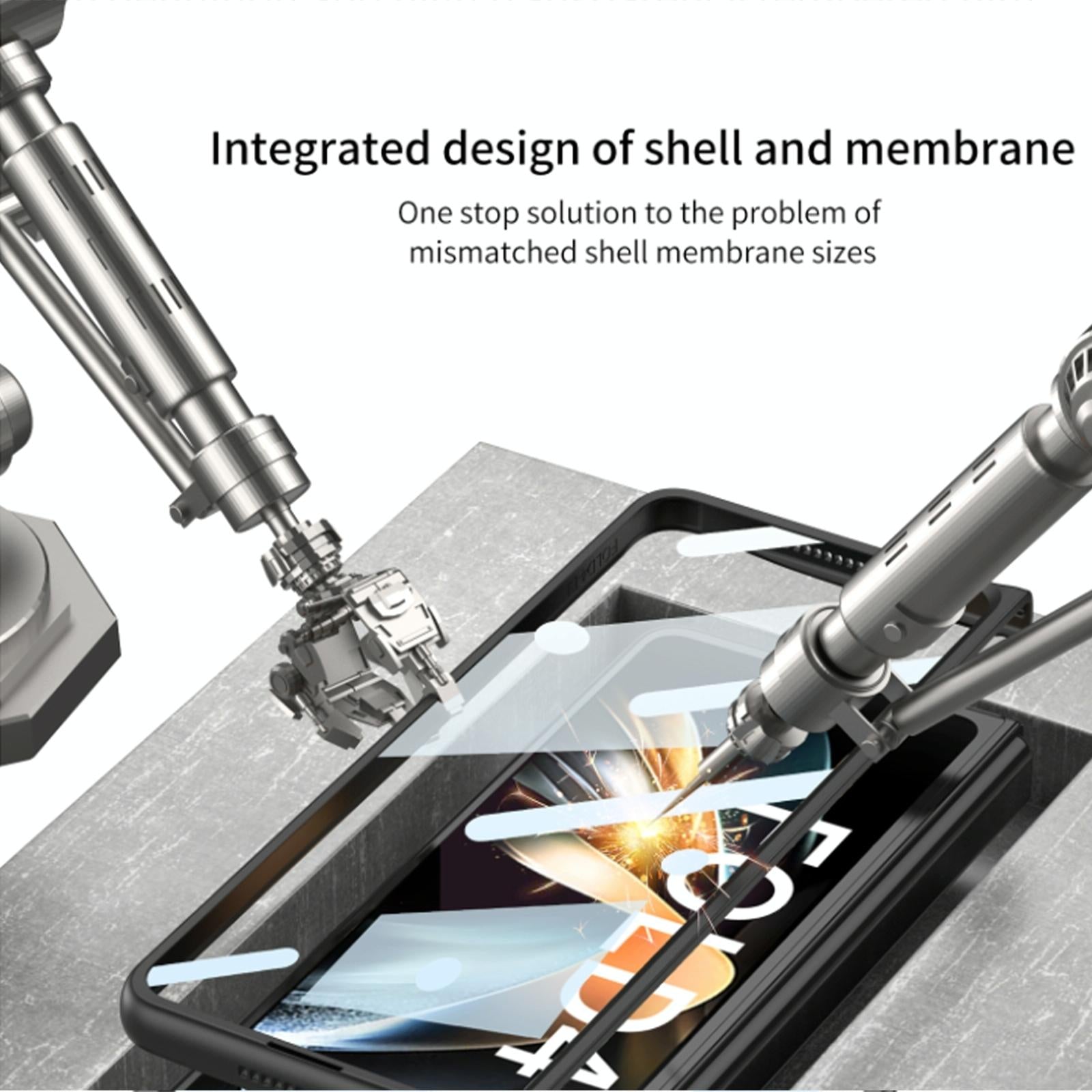 For Samsung Galaxy Z Fold4 5G Full Coverage Ultra Thin Case - Cyan