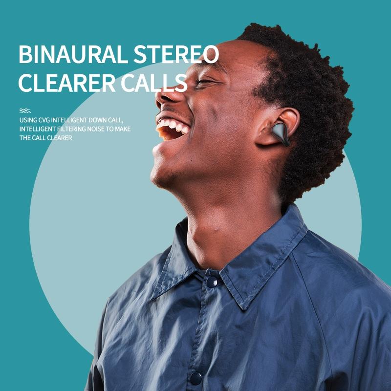 Wireless T20 Tws Bluetooth Earphones with Led Display & Charging Box - Champagne Gold