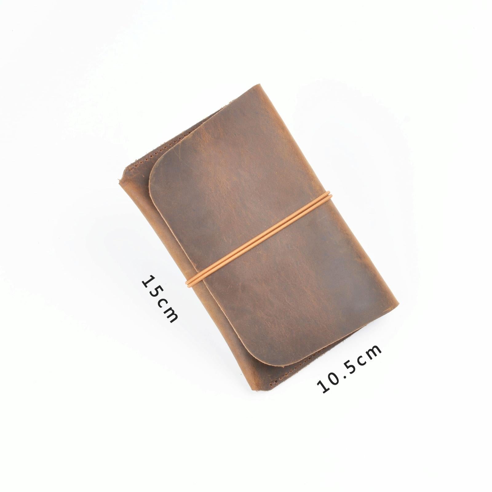 Retro Passport Wallet For Travel Crazy Horse Skin - Ink Green