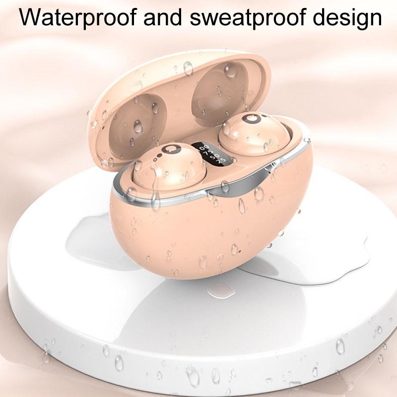 Mini Wireless Sports Earphones with Bluetooth for Sleep - S800 - Skin Colour