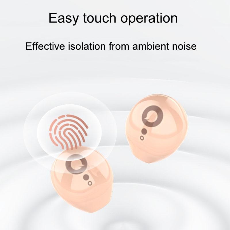 Mini Wireless Sports Earphones with Bluetooth for Sleep - S800 - Skin Colour