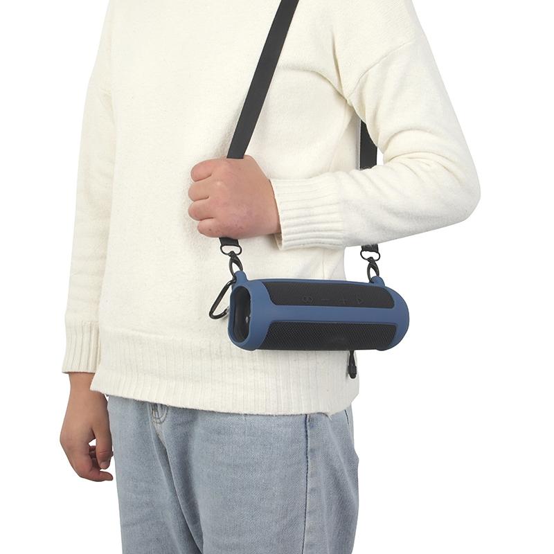 Silicone Protective Case for Jbl Flip6 Bluetooth Speaker - Silver Gray