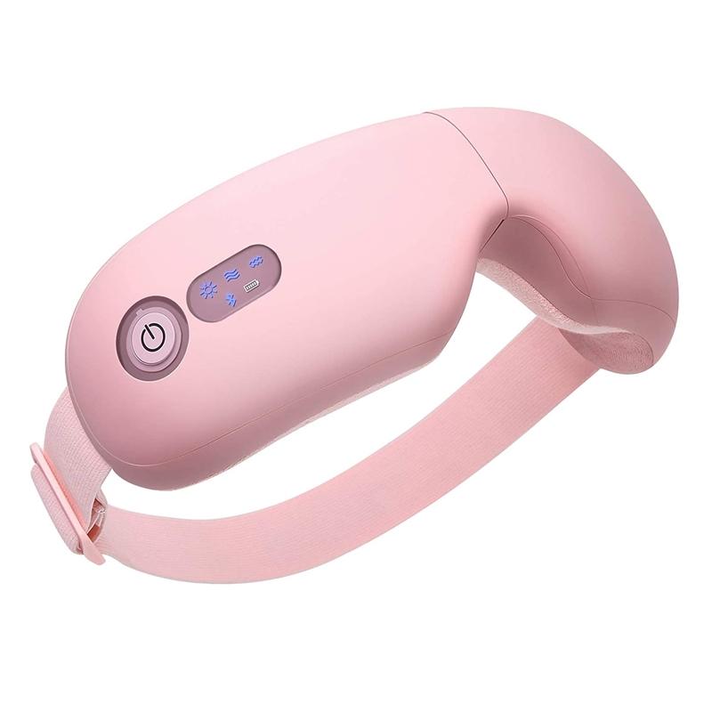 Rechargeable Eye Massager With Heat Air Pressure & Vibration - Black