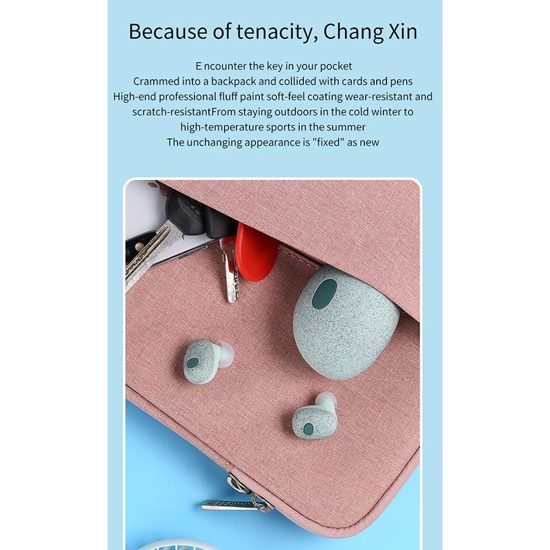 Wireless Bluetooth Earphones with 5d Sound and Magnetic Charging Box - Cherry Blossom Pink