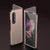 For Samsung Galaxy Z Fold4 5G Leather Plated Phone Cover - Green