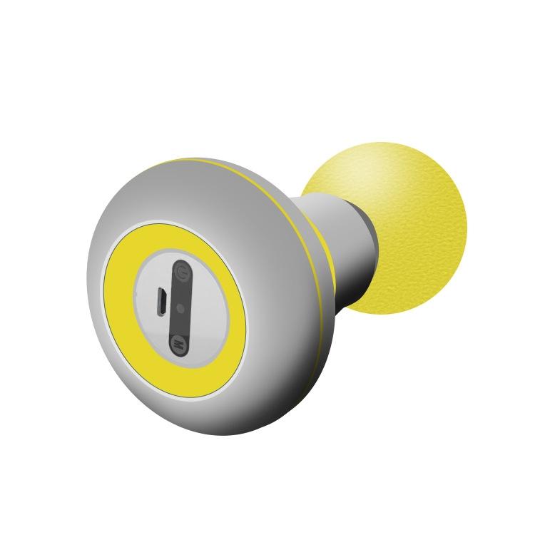 Portable Muscle Relaxation Massager Home Vibrating Hammer - Yellow