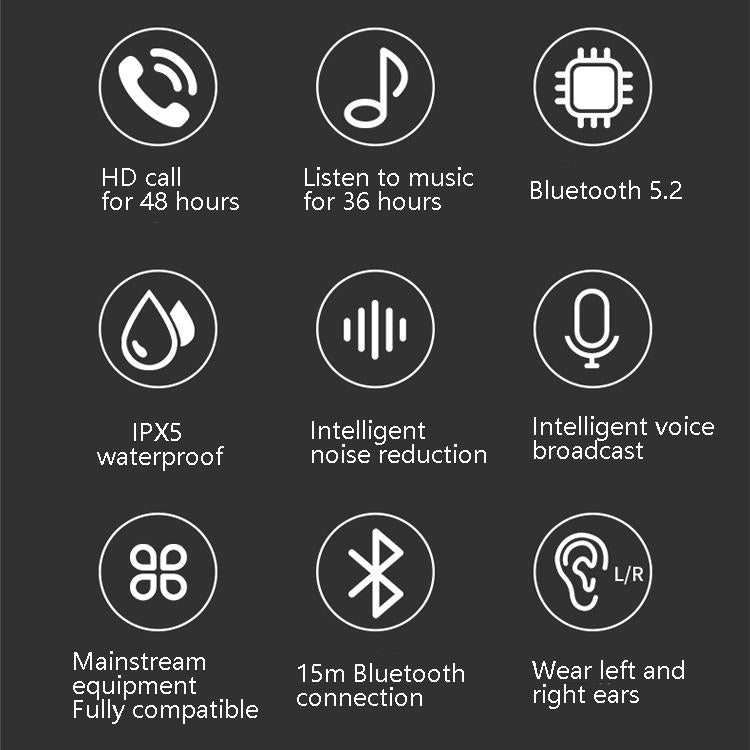 Wireless Bluetooth Sport Headphones - V5.0 Voice Reception no Charging Box - Sky Blue