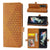 For Samsung Galaxy Z Fold4 5G Textured Leather Phone Case - Cubic Grid Design - Brown