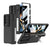 For Samsung Galaxy Z Fold4 5G Magnetic Leather Flip Case With Holder - Silver