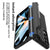 For Samsung Galaxy Z Fold4 5G Magnetic Leather Flip Case With Holder - Silver