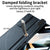 For Samsung Galaxy Z Fold4 5G Magnetic Leather Flip Case With Holder - Silver
