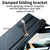 For Samsung Galaxy Z Fold4 5G Magnetic Leather Flip Case With Holder - Silver