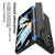 For Samsung Galaxy Z Fold4 5G Magnetic Leather Flip Case With Holder - Silver
