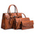 Large Capacity 3-in-1 Crocodile Print Crossbody Tote - Diagonal Design - Dark Brown