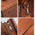 Large Capacity 3-in-1 Crocodile Print Crossbody Tote - Diagonal Design - Dark Brown