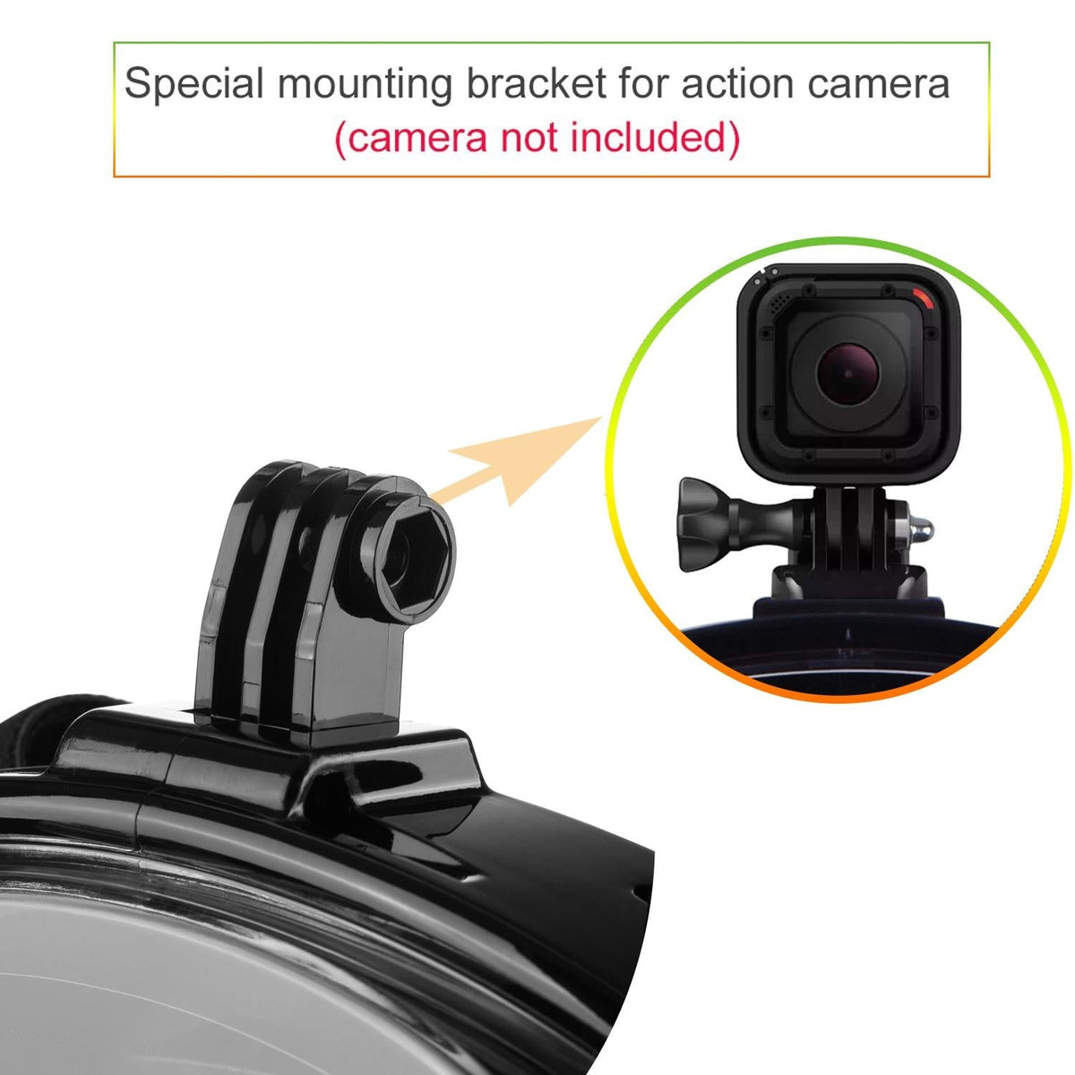 Full Dry Silicone Diving Mask for Adults - Double Tube - White/Blue