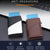 Anti-theft Rfid Leather Wallet - Secure Design - Coffee