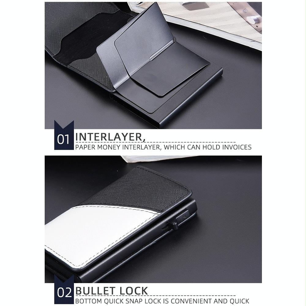 Anti-theft Rfid Leather Wallet - Secure Design - Coffee