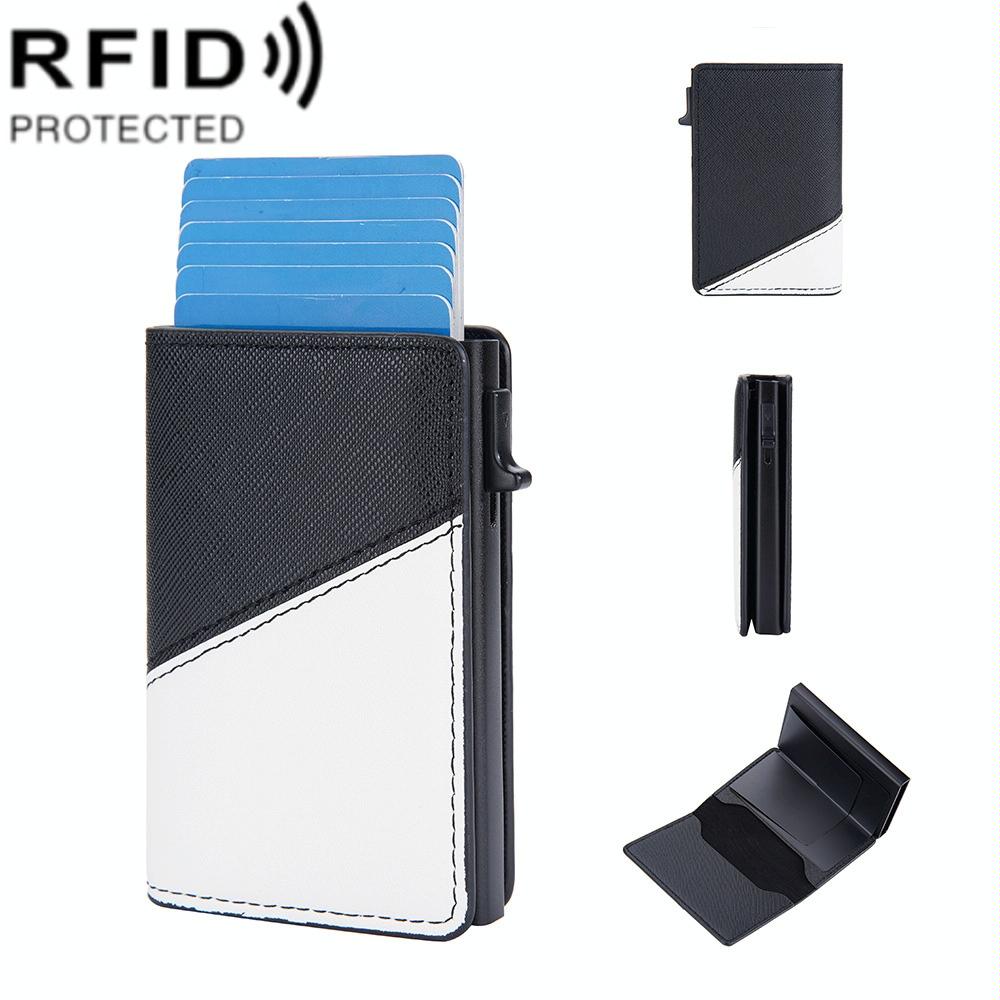 Anti-theft Rfid Leather Wallet - Secure Design - Coffee