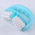Round Handle Massager Manual Two-Wheel Plastic T9142 - Red