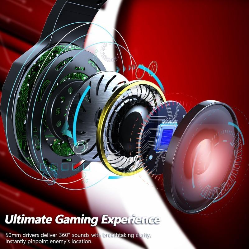 Wire-Controlled Gaming Headset With Mic Pink