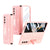 For Samsung Galaxy Z Fold4 5G Telescopic Hinge Foldable Phone Case With Stand - Blue