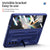 For Samsung Galaxy Z Fold4 5G Telescopic Hinge Foldable Phone Case With Stand - Blue