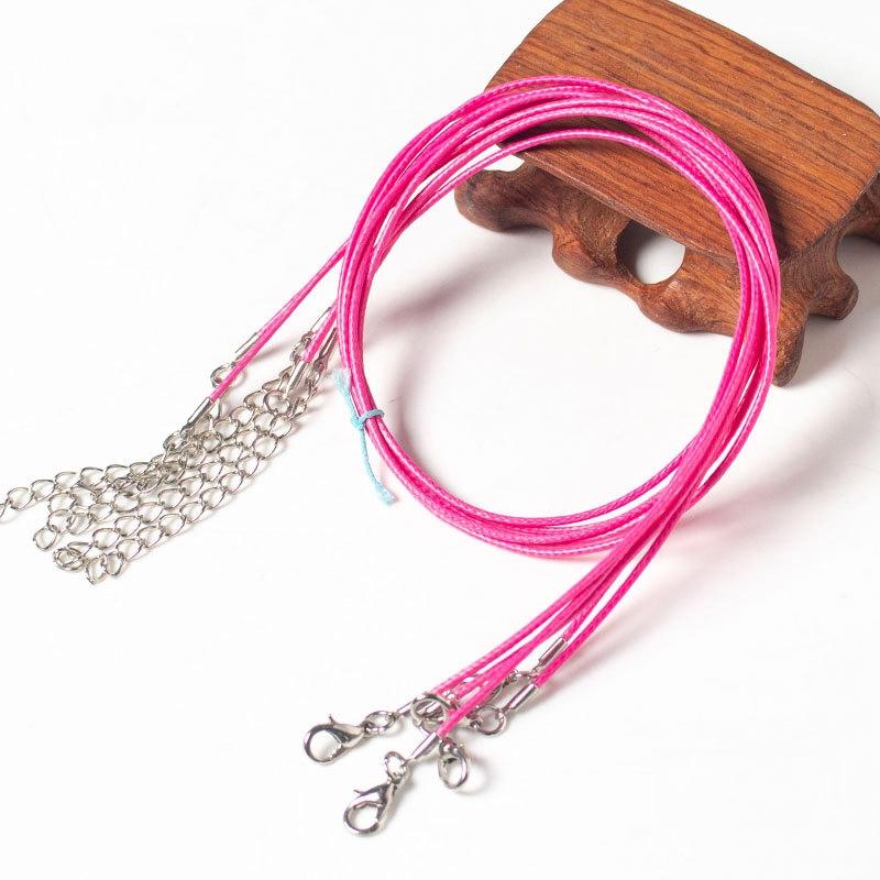 100 Crystal Pendant Necklaces On Rope Elegant Jewelry Lanyards - Golden