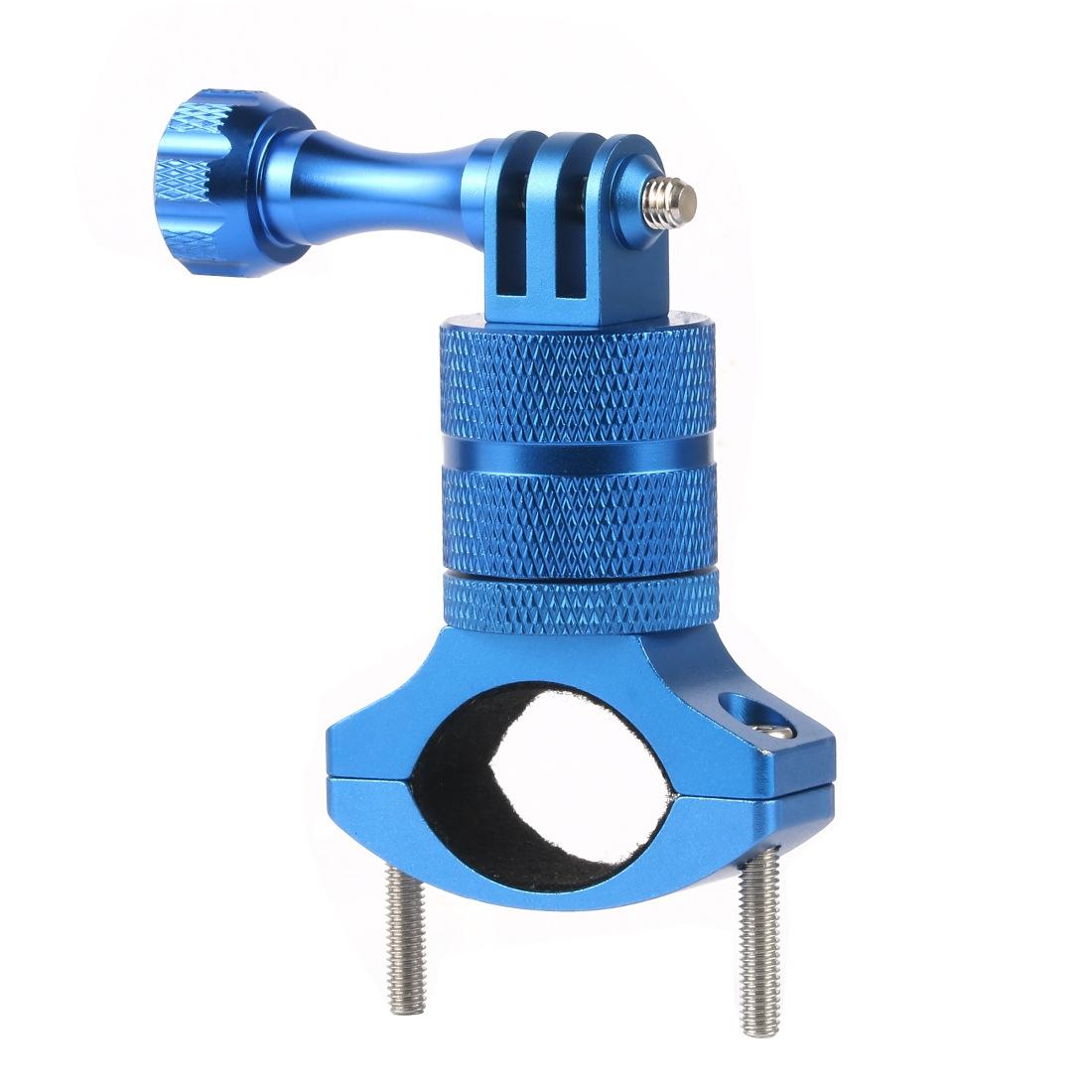 Action Camera Bicycle Mounting Bracket - Aluminum Alloy Clip - Blue
