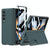 For Samsung Galaxy Z Fold4 5G Foldable Leather Case With Stand - Ultra Thin - Carbon Fiber