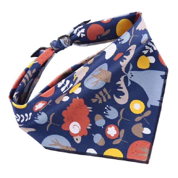 Cotton Cartoon Print Pet Saliva Towel - Size S 58X41X41Cm - Sjj31 Colour Cat