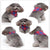Cotton Cartoon Print Pet Saliva Towel - Size S 58X41X41Cm - Sjj31 Colour Cat