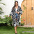 Ladies Beach Printed Shawl Vacation Bikini Sun Protection Cardigan Blouse - Size One Size Black 3816-3