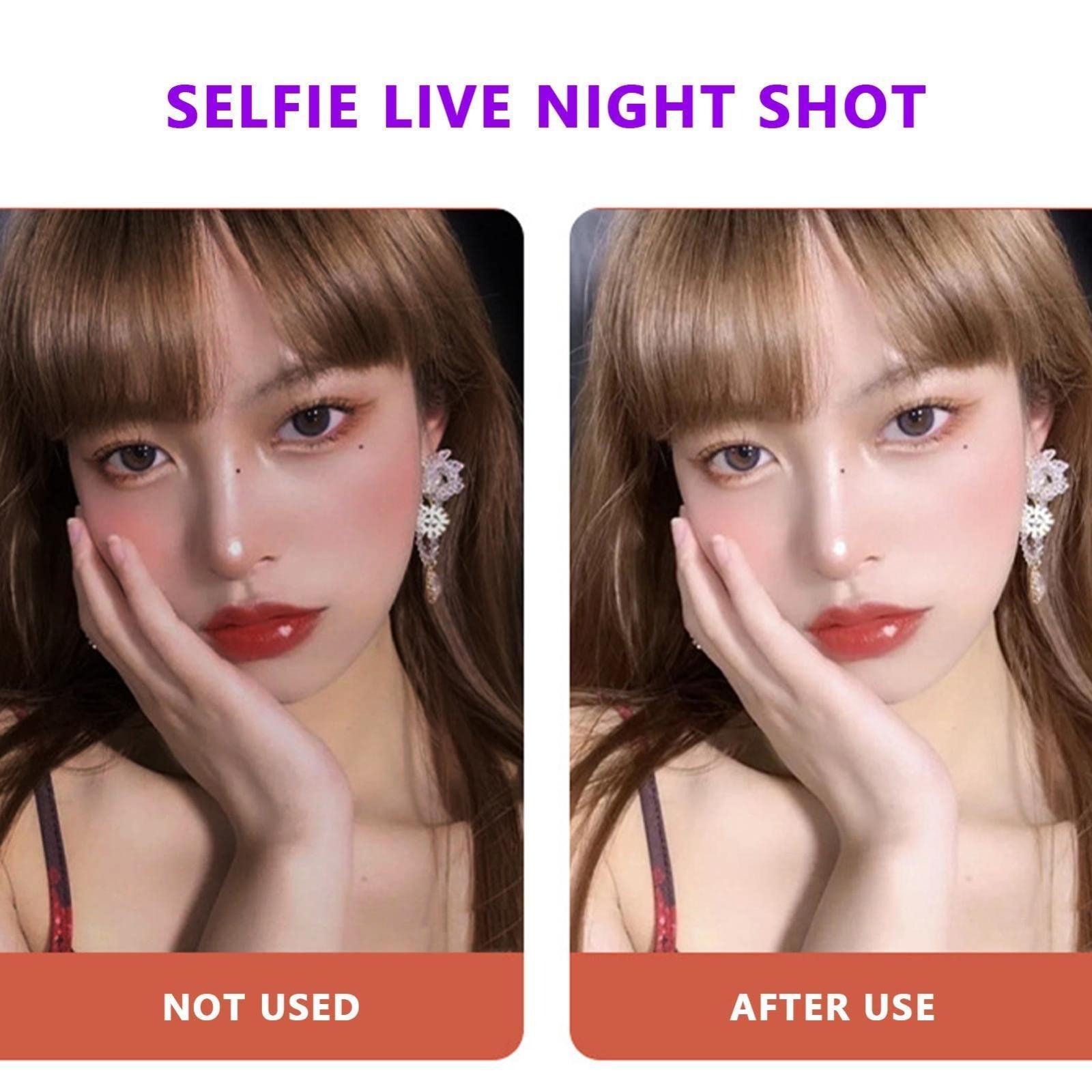 Rechargeable Clip-on Selfie Light for Mobile Phones - Blue