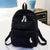 Girls' and Women Corduroy Backpack - School - Light Green