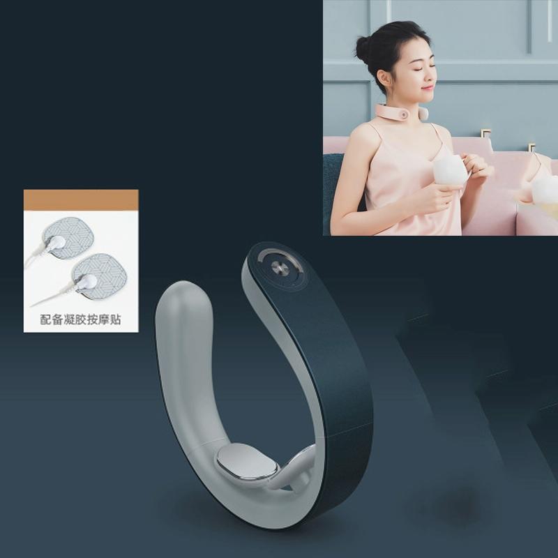 Intelligent Shoulder &amp; Neck Massager Pgg Cervical Spine Physiotherapy With Heat &amp; Multi-Function Design - Blue