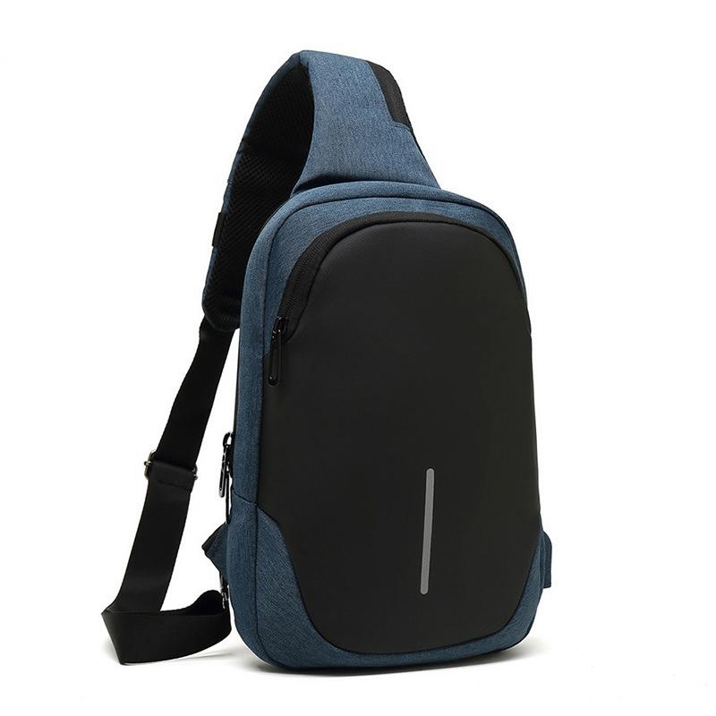 Secure Multi Layer Chest Bag For Outdoor Cycling - Dark Grey