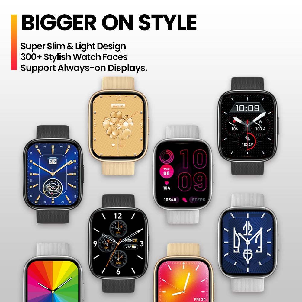 2.15 Inch Ip68 Waterproof Fitness Smart Watch Starlight Silver