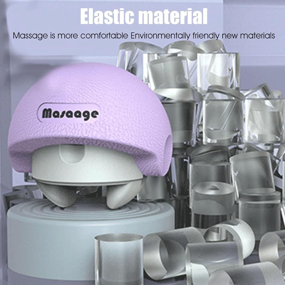 3-In-1 Fitness Yoga Massage Ball Cervical Meridian Massager - Gray