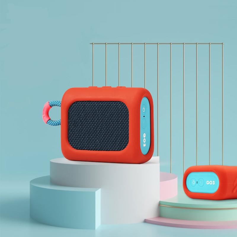Protective Silicone Case for Jbl Go3 Speaker - Dust-proof and Anti-fall - Gray