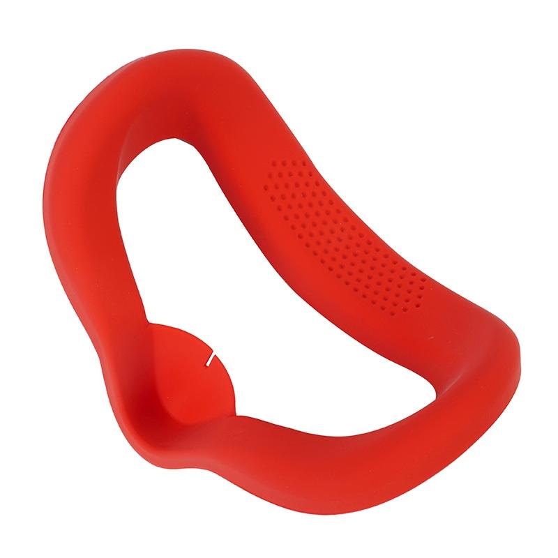Silicone Vr Eye Mask Lens Cover Set For Oculus Quest 2 - Red
