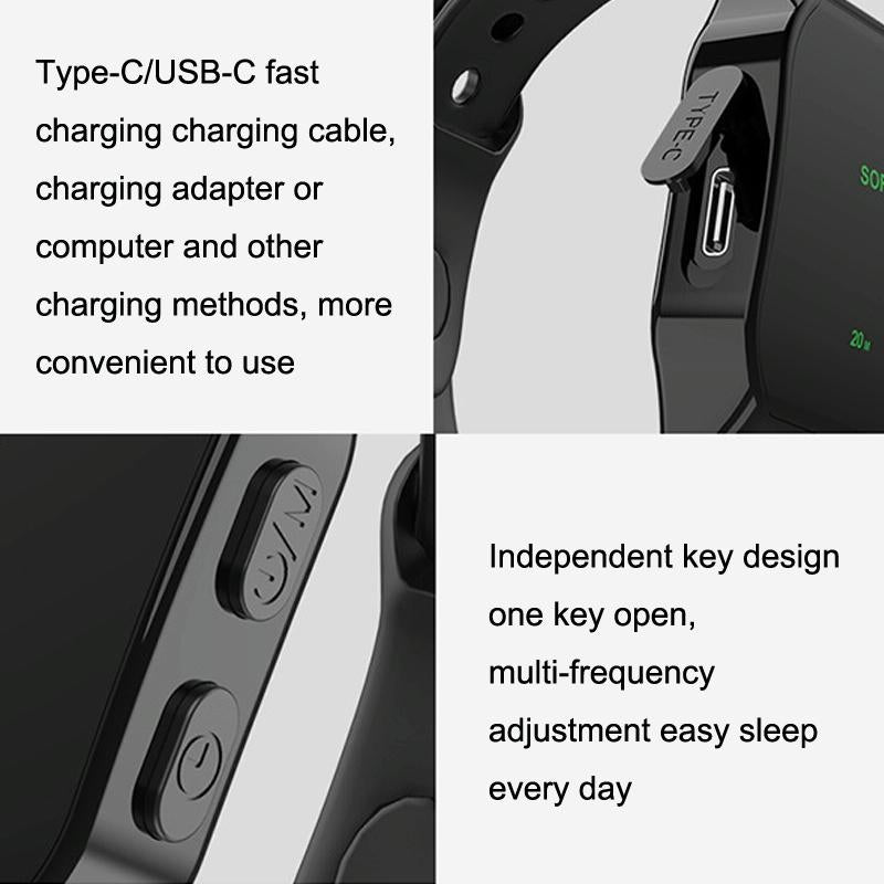 Portable Intelligent Sleep Aid Soothing Insomnia Massage - Pink