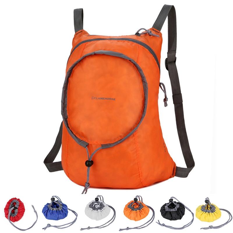 Waterproof Nylon Collapsible Backpack Lightweight Travel Bag For Women And Men - Yellow