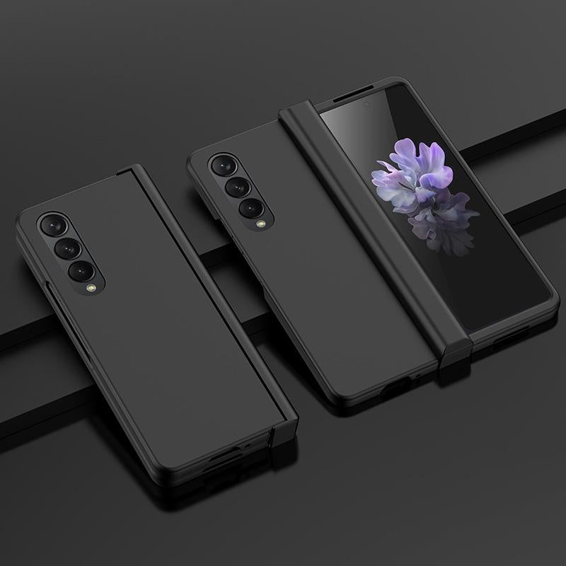 For Samsung Galaxy Z Fold4 5G Foldable Skin Feel Case - Black