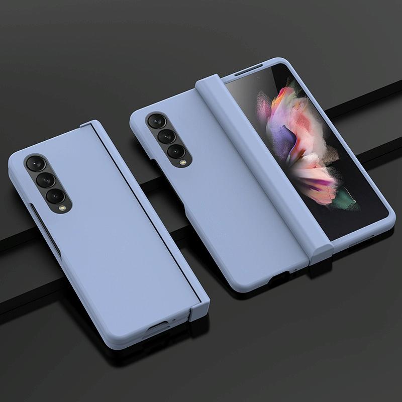 For Samsung Galaxy Z Fold4 5G Foldable Skin Feel Case - Black