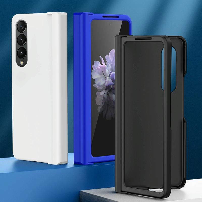 For Samsung Galaxy Z Fold4 5G Foldable Skin Feel Case - Black