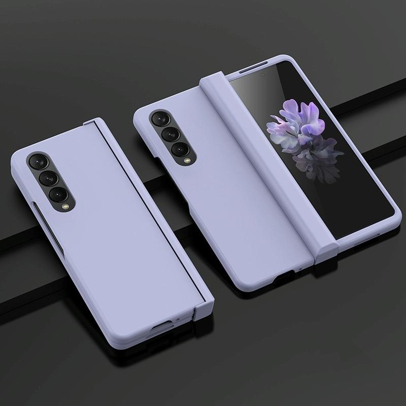 For Samsung Galaxy Z Fold4 5G Foldable Skin Feel Case - Black