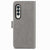 For Samsung Galaxy Z Fold4 5G Embossed Leather Phone Case With Four Leaf Clasp - Blue