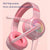Led Bass Stereo Gaming Headset With Mic - Pink