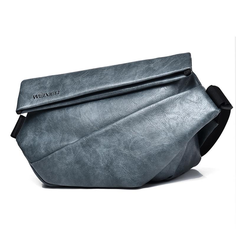 Compact Single Shoulder Crossbody Backpack For Men - Gray